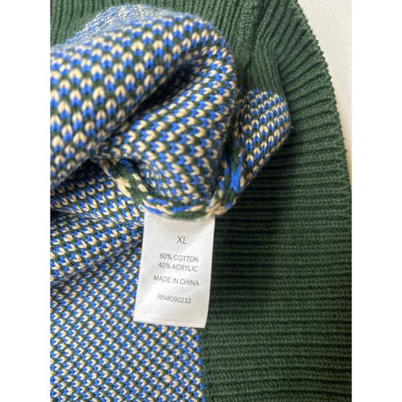 Pacsun Green Fairisle Crew Sweater in Green. Size XL. NWOT - Picture 6 of 8